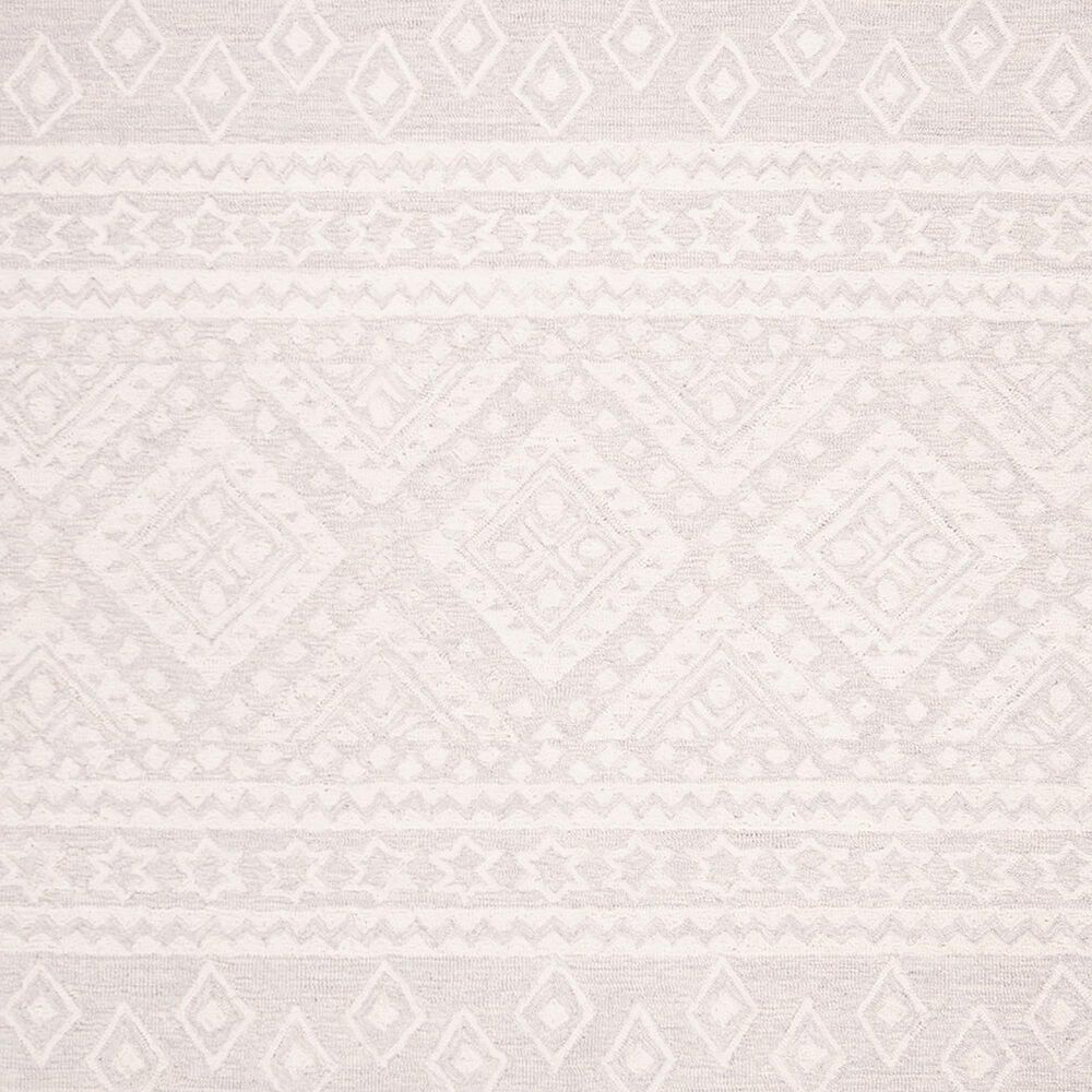 Safavieh Micro-Loop Southwestern 5&#39; x 8&#39; Gray and Ivory Area Rug, , large