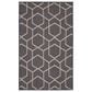 Nourison Horizon HOZ01 Charcoal 3" x 5" Indoor/Outdoor Area Rug, , large