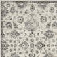 Nourison Fusion FSS15 7"10" x 10"6" Cream and Gray Area Rug, , large