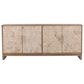 Timeless Designs Lafayette 4-Door Sideboard in Natural and White Washed, , large