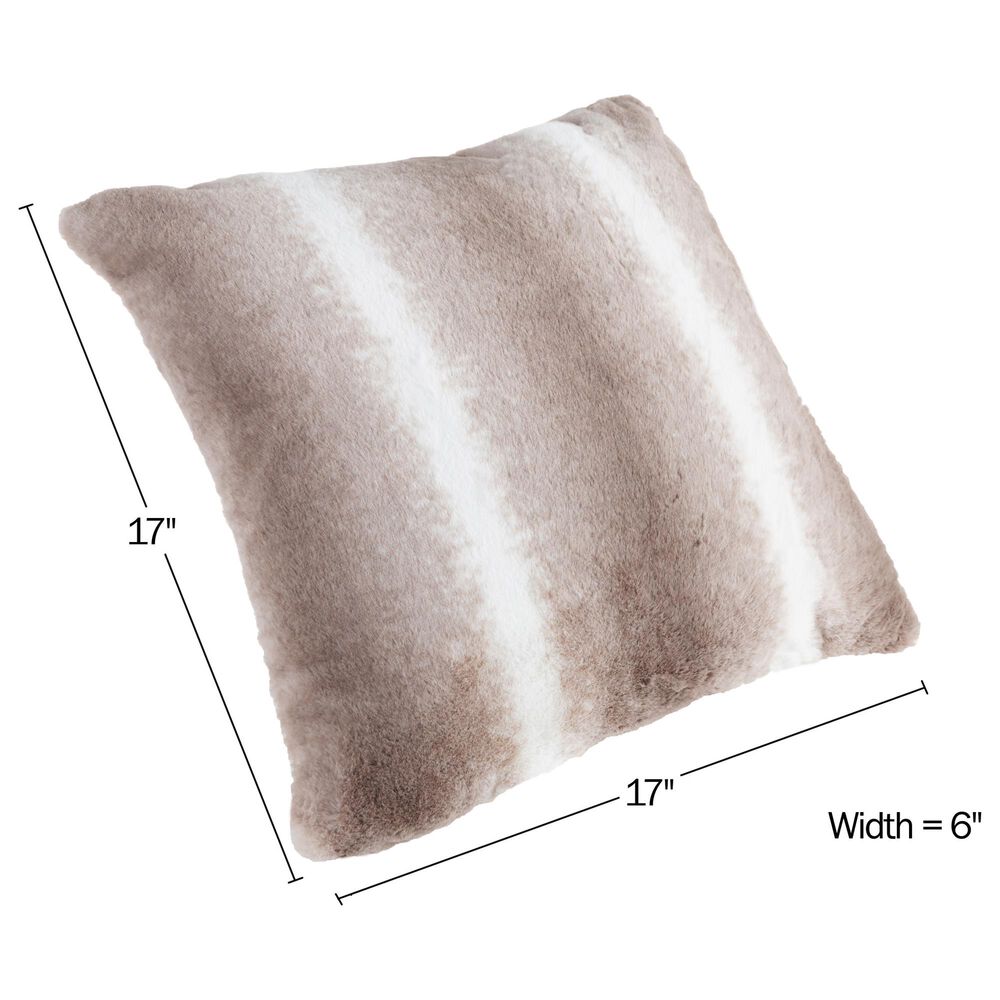Timberlake Hastings Home Pillow in Gray and White Striped &#40;Set of 2&#41;, , large