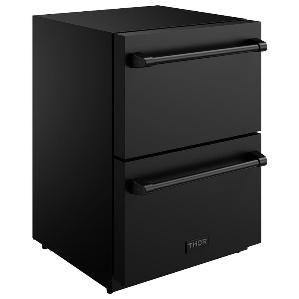 Thor Kitchen Gordon Ramsay 5.4 Cu. Ft. Undercounter Drawer Refrigerator with Handle Kit in Black, , large