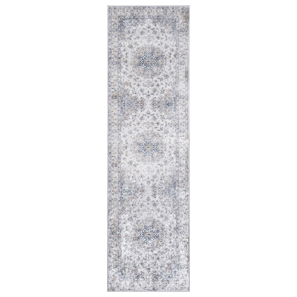 Momeni Karachi KAR-7 2"3" x 8" Gray Runner, , large