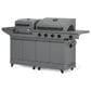 Tytus Anaheim and Emberwood 3-Piece Modular Duo with Charcoal Grill in Gunmetal Gray, , large