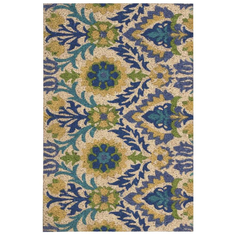 Nourison Greetings WAV17-WGT01 2" x 3" Blue Bell Scatter Rug, , large