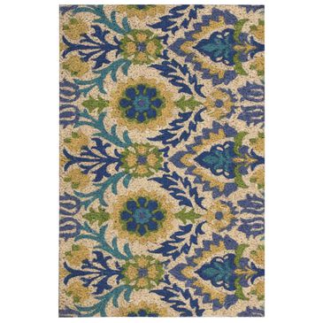 Nourison Greetings WAV17-WGT01 2" x 3" Blue Bell Scatter Rug, , large