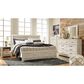Ashley Bellaby King Panel Bed in Whitewash, , large