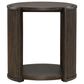 Belle Furnishings City View Round End Table in Coffee Bean, , large