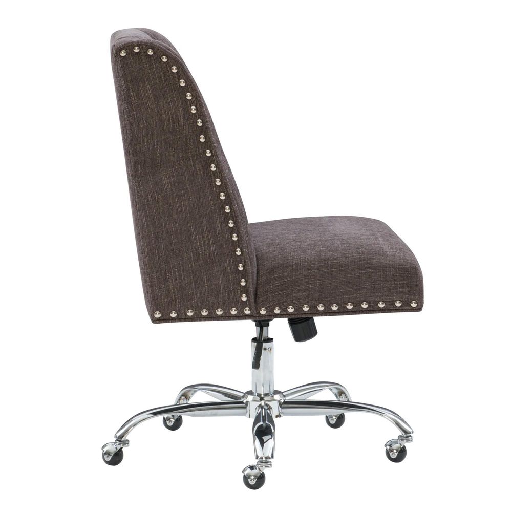 Linden Boulevard Draper Office Chair in Charcoal, , large
