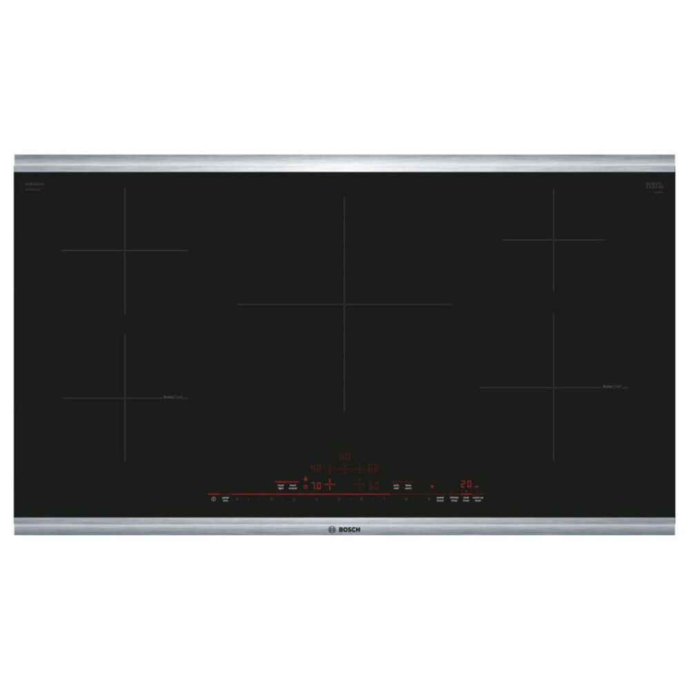 Bosch 36" Induction Cooktop with Stainless Steel Frame in Black, , large