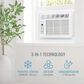 Keystone 10000 BTU Window-Mounted Air Conditioner with Follow Me LCD Remote Control in White, , large