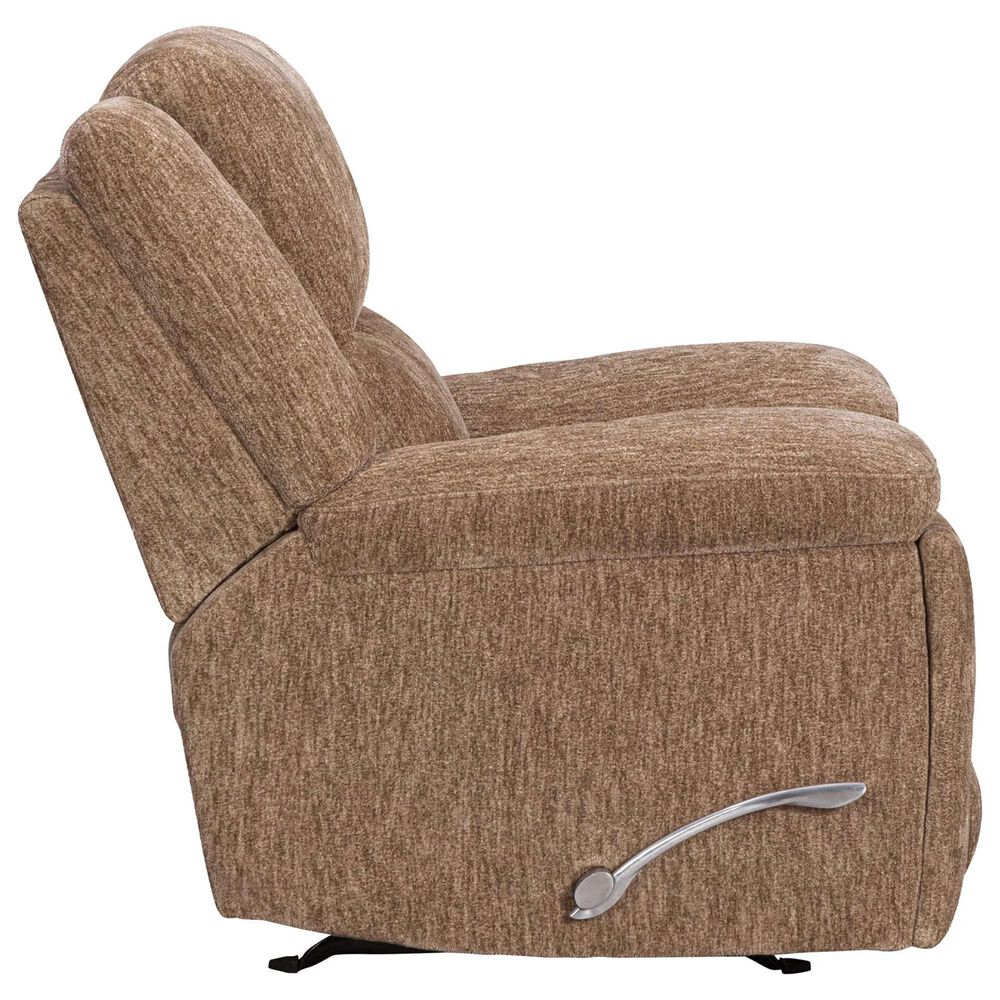 Simeon Collection Bronco Manual Rocker Recliner in Plush Tobacco, , large