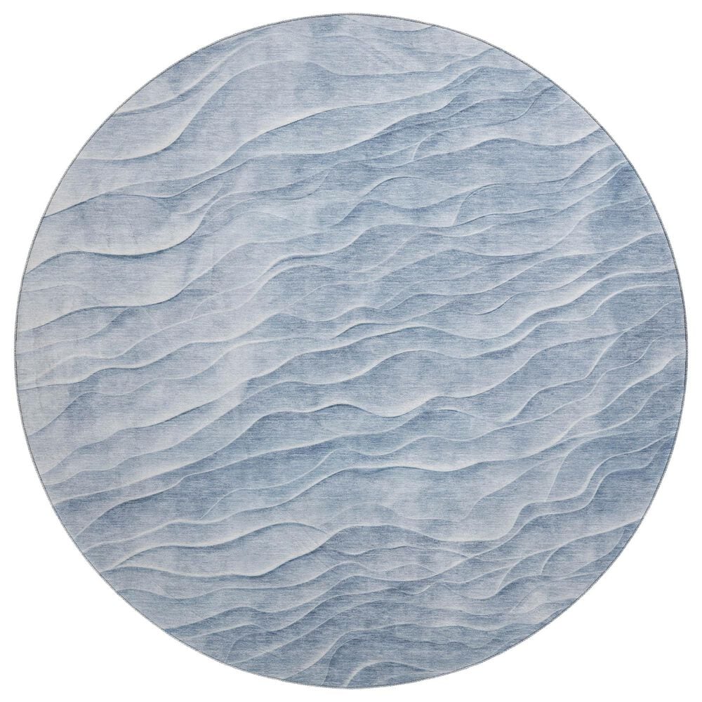 Dalyn Rug Company Pacifica PA1 8" Round Denim Area Rug, , large