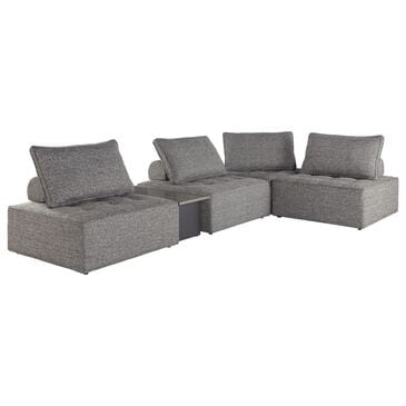 Ashley 5-Piece Outdoor Modular Sectional in Brown, , large