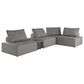 Ashley 5-Piece Outdoor Modular Sectional in Brown, , large