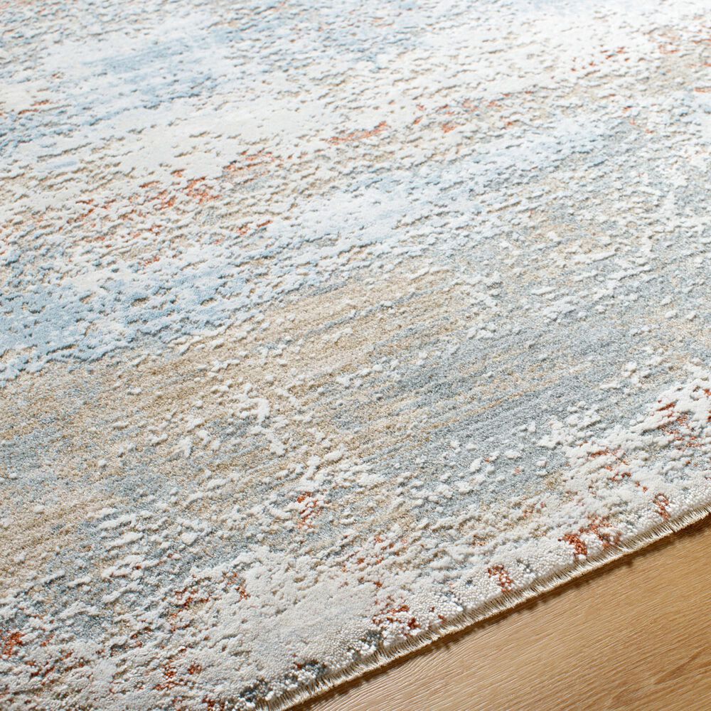 Surya Brunswick 2'7" x 7'3" Blue, Taupe, Cream, Tan, Seafoam and Gray Runner, , large