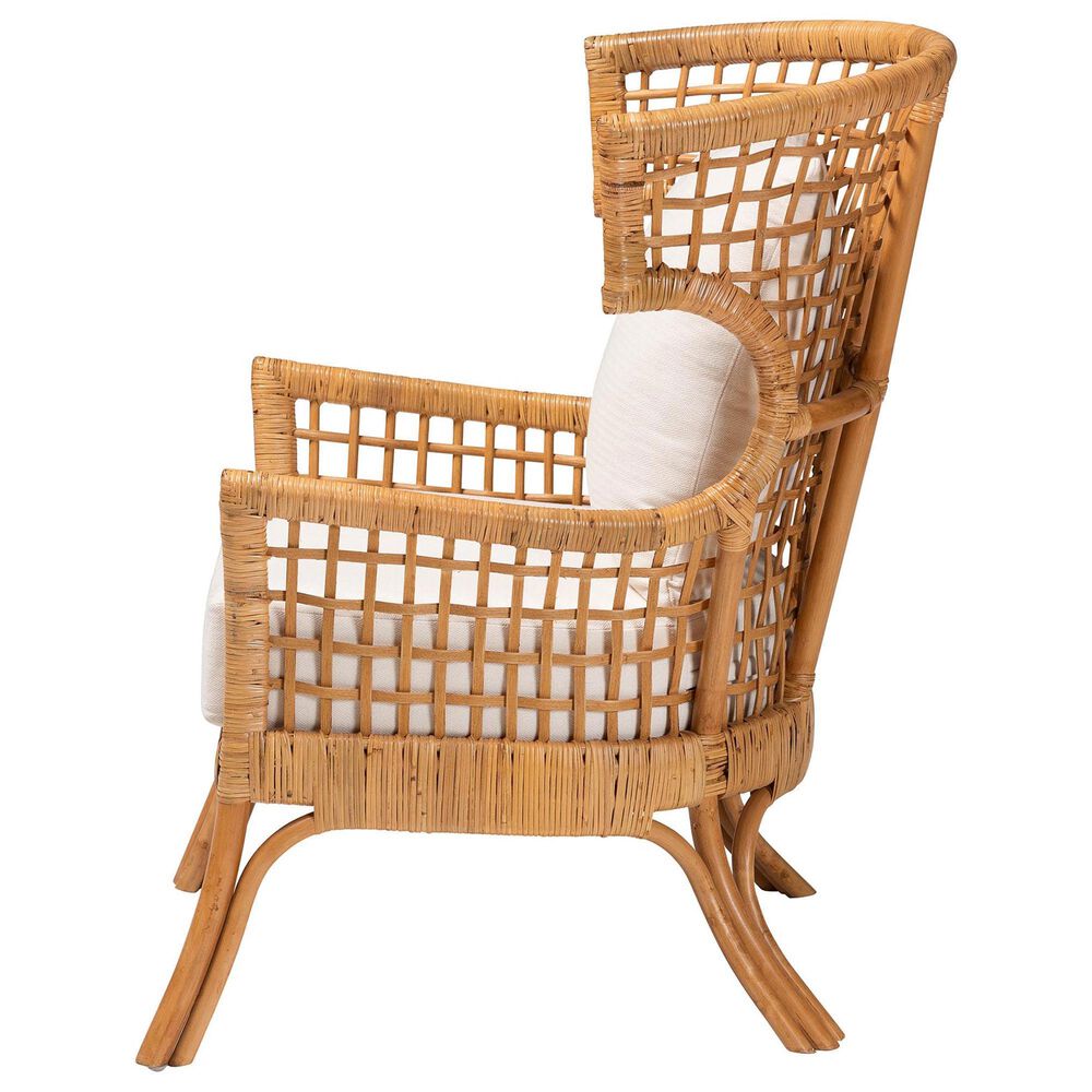 Baxton Studio Regina Arm Chair in Neutral, , large