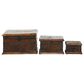 Maple and Jade Rustic Box in Dark Mocha Brown (Set of 3), , large