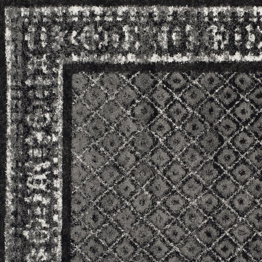 Safavieh Adirondack ADR110A-4SQ 4&#39; x 4&#39;  Black/Silver Square Rug, , large