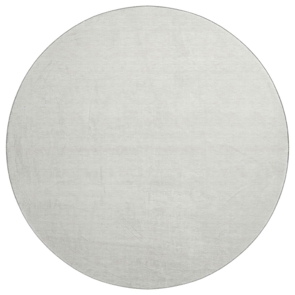 Dalyn Rug Company Soft Essentials Ivory 8" Round Area Rug, , large