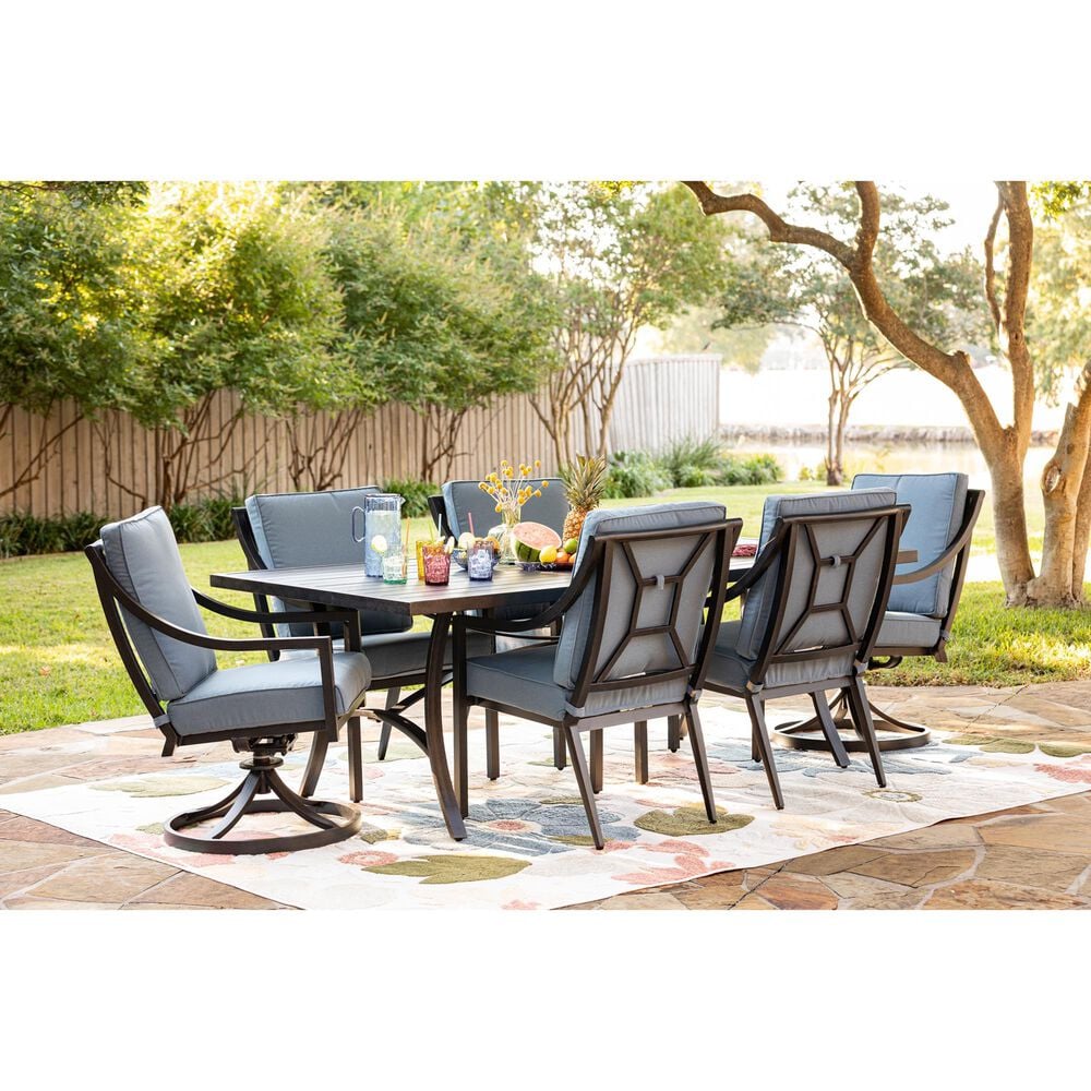 GatherCraft 7-Piece Dining Set in Splendor Denim, , large