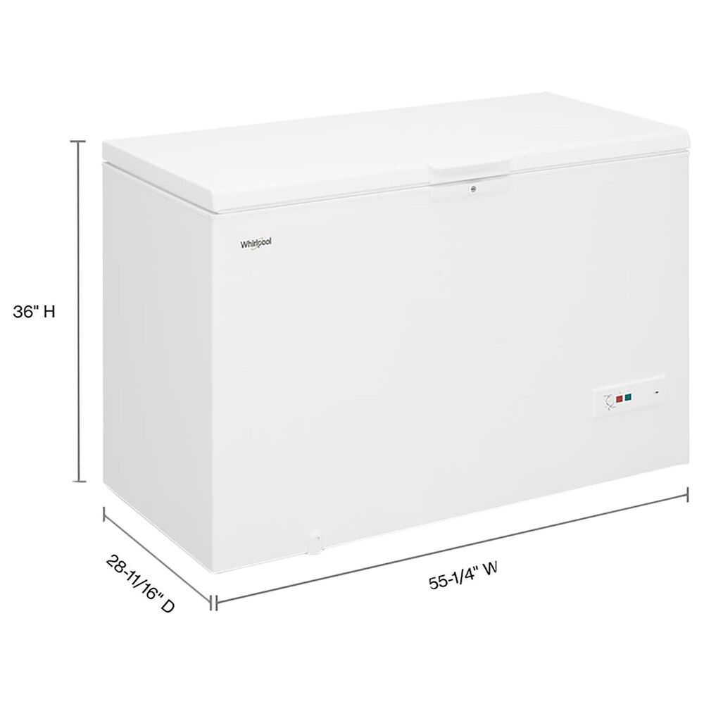 Whirlpool 16 Cu. Ft. Convertible Chest Freezer in White, , large