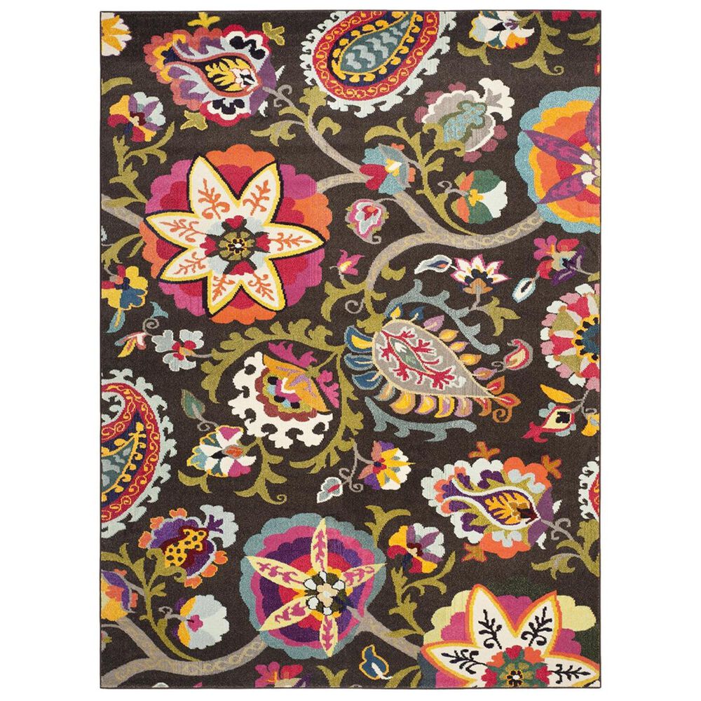 Safavieh Monaco MNC229B-10 10" x 14" Brown/Multi Area Rug, , large