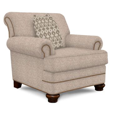 Ball Creek Designs Reed Chair in Brady Nature Cushion and Medium Brown, , large