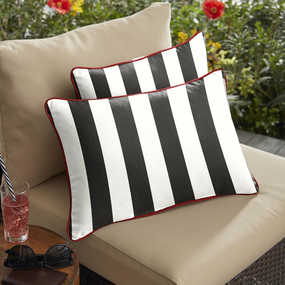 Sorra Home Sunbrella 16" x 26" Pillow in Cabana Classic (Set of 2), , large