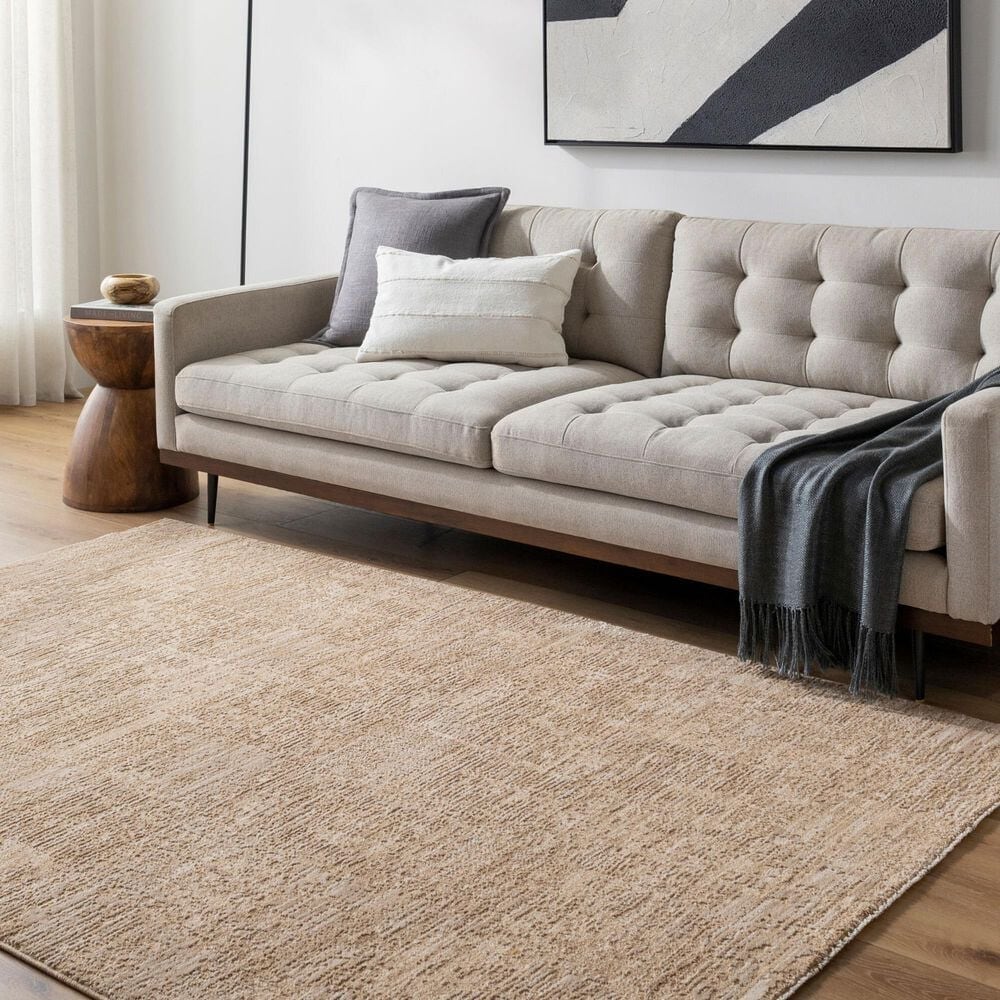 Surya Masterpiece MPC-2320 Beige, Tan and Medium Brown 5&#39; x 7&#39;5&quot; Area Rug, , large