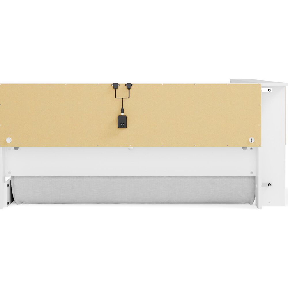Signature Design by Ashley Piperton Full Bookcase Storage Bed in White, , large