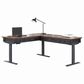 Wycliff Bay Hartford L-Shaped Electric Desk in Two Tone Rubbed and Black, , large