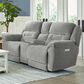 HomeStretch Knockout Power Loveseat in Parkway Granite, , large