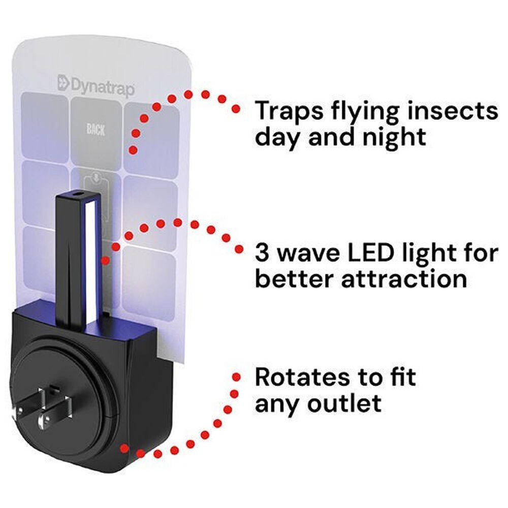 Dynamic Solutions Worldwide LED Indoor Fly Trap in Black, , large