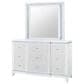 Global Furniture USA Alina 3-Piece Queen Upholstered Panel Bedroom Set in White, , large