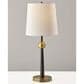 Adesso Francis Table Lamp in Black and Antique Brass, , large