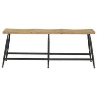 Maple and Jade 48 inch Bench in Black and Brown