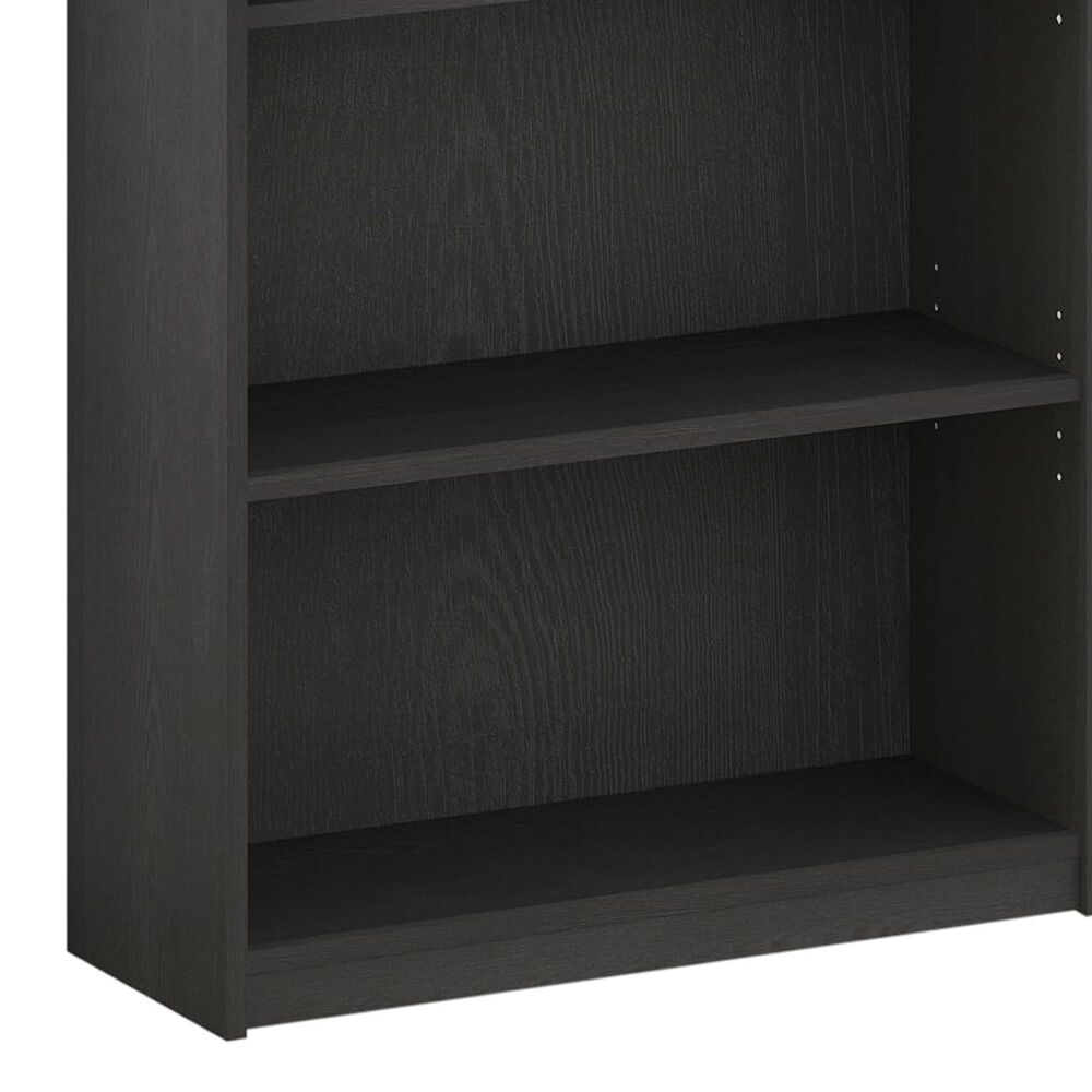HOMLUX 3-Tier Display Bookshelf with Adjustable Shelves in Blackwood, , large