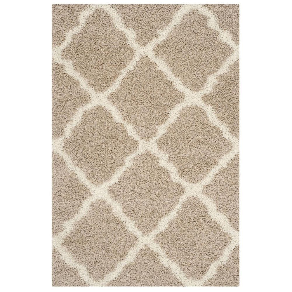 Safavieh Dallas Shag SGD257D-5 5"1" x 7"6" Beige/Ivory Area Rug, , large