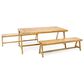 Hearth and Haven 3-Piece Outdoor Picnic Table Set in Teak, , large