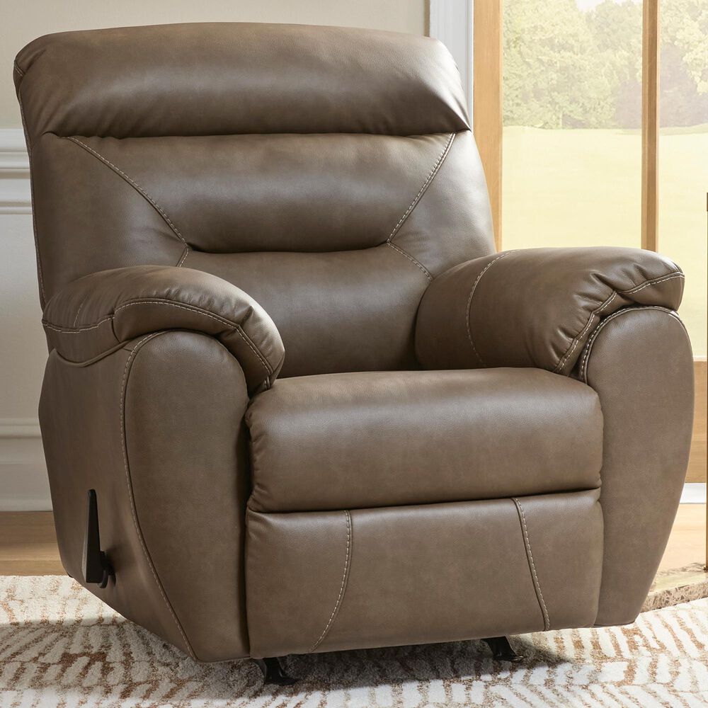 Ashley Elksworth Manual Rocker Recliner in Biscotti, , large