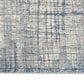 Nourison Rush 3"2" x 5" Ivory and Blue Area Rug, , large