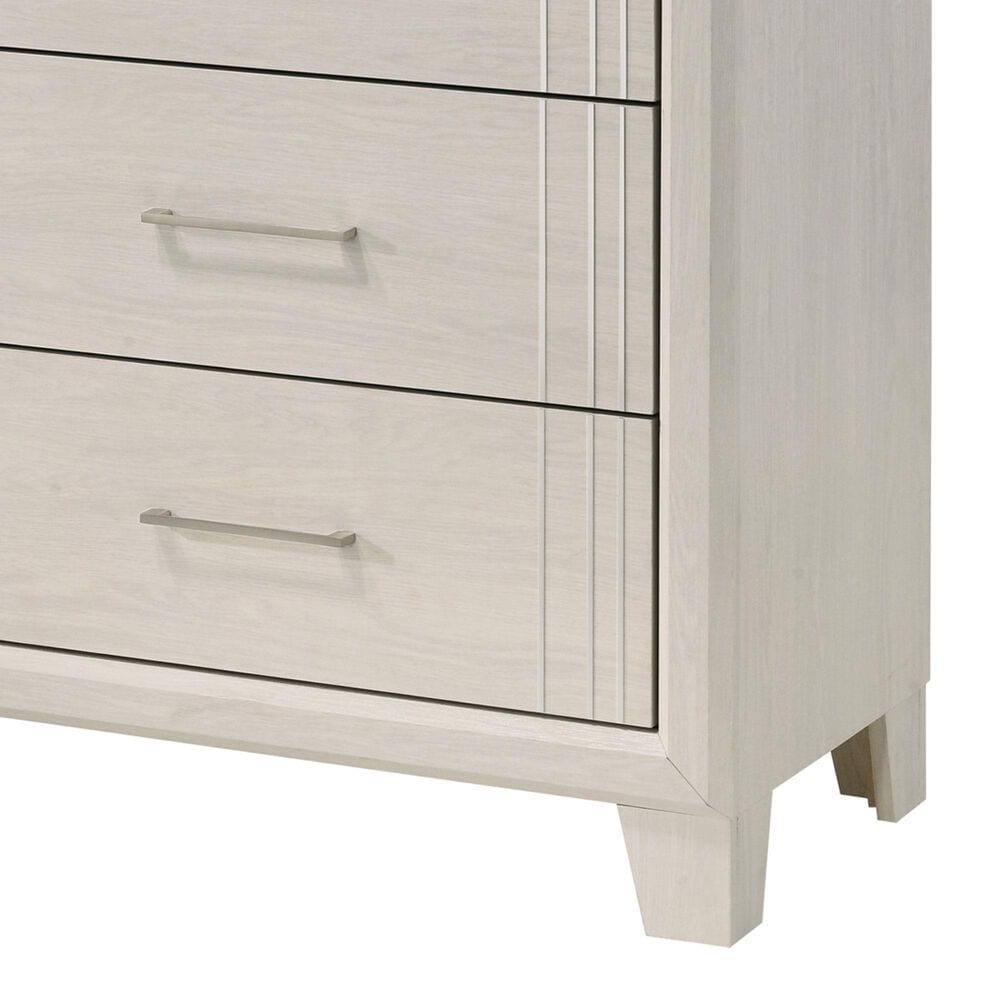 Crown Mark Charlie 4-Drawer Chest in White, , large