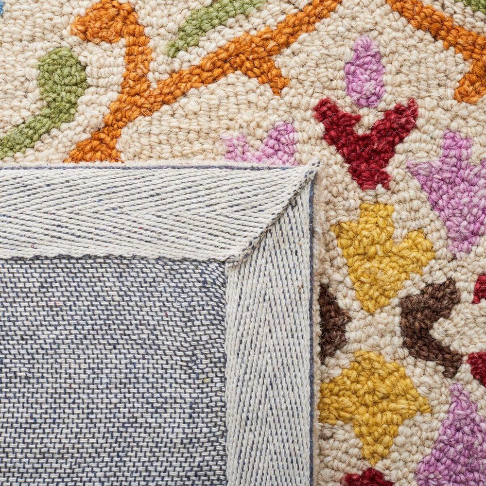 Safavieh Micro-Loop 2&#39;3&quot; x 9&#39; Beige and Blue Runner, , large