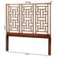 bali & pari Jamuna King Headboard in Marbled Tortoise Brown and Mahogany Brown, , large