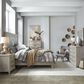 Belle Furnishings Belmar King Panel Bed in Washed Taupe and Silver Champagne, , large