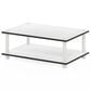 HOMLUX 2-Tier Turn-N-Tube Coffee Table in White, , large