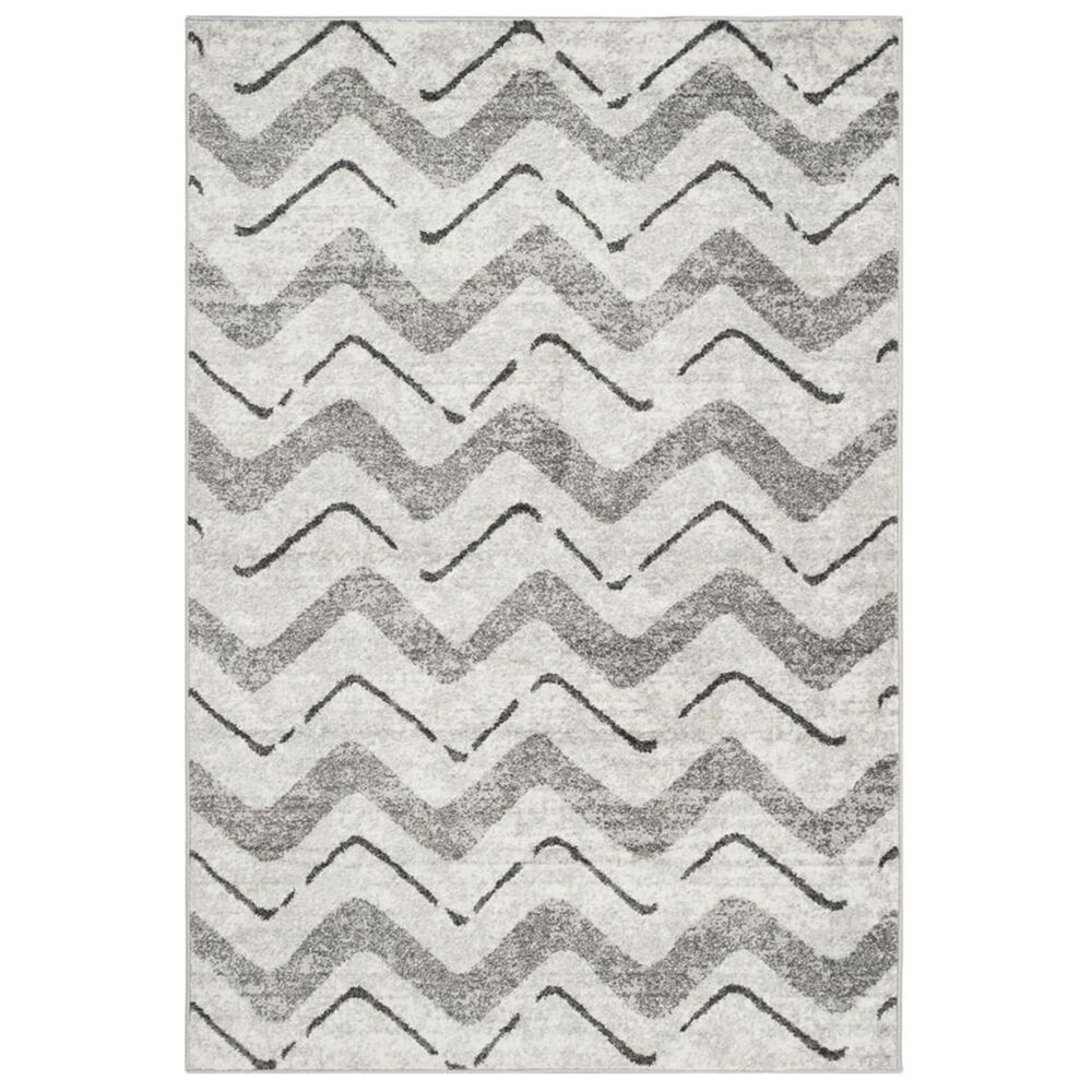 Safavieh Adirondack ADR121P 5&#39;1&quot; x 7&#39;6&quot; Silver and Charcoal Area Rug, , large