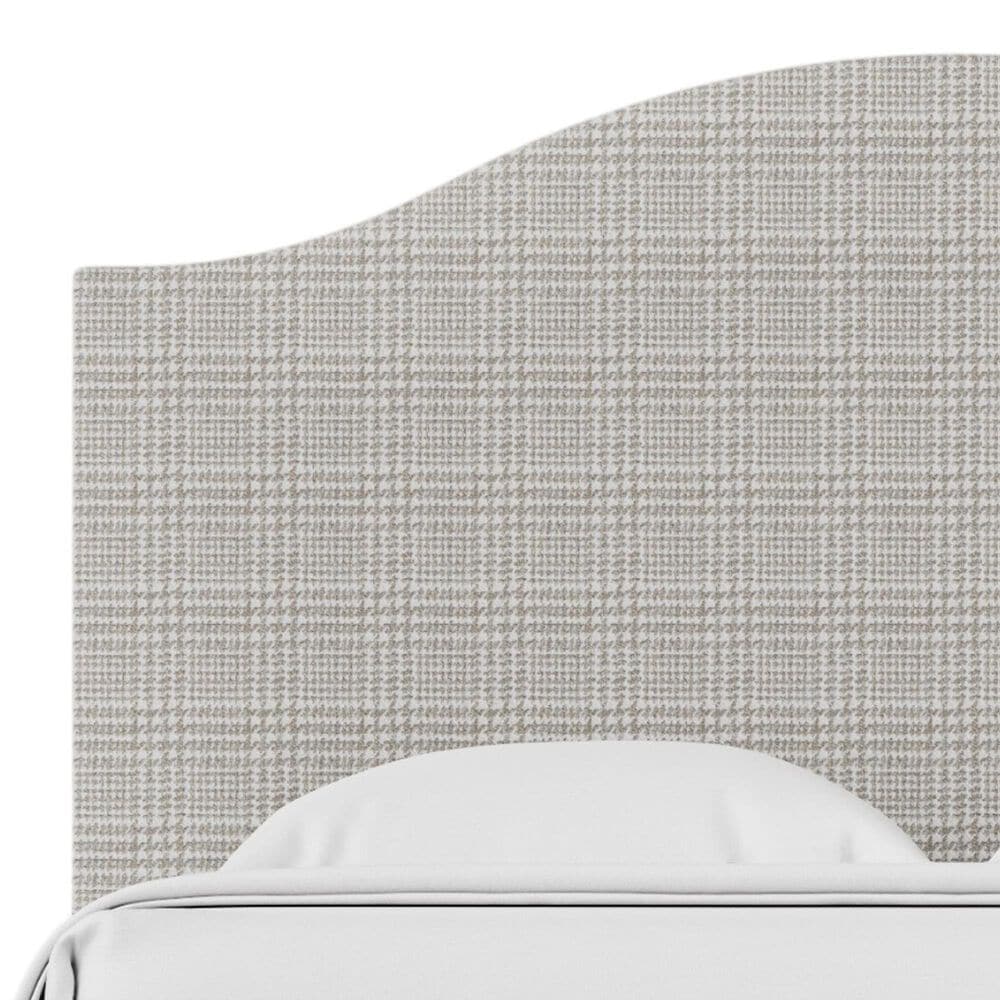 Viceray Collections Emily King Upholstered Panel Bed with Arched Headboard in Harvest Glen, , large