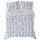 Pem America British Rose 3-Piece King Comforter Set in White and Blue, , large
